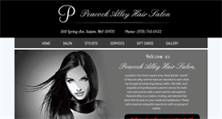 Desktop Screenshot of peacockalleyhairsalon.com